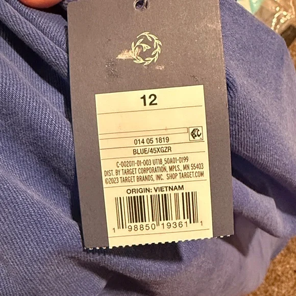 Wide-Leg Blue Pants - Picture 8 of 8